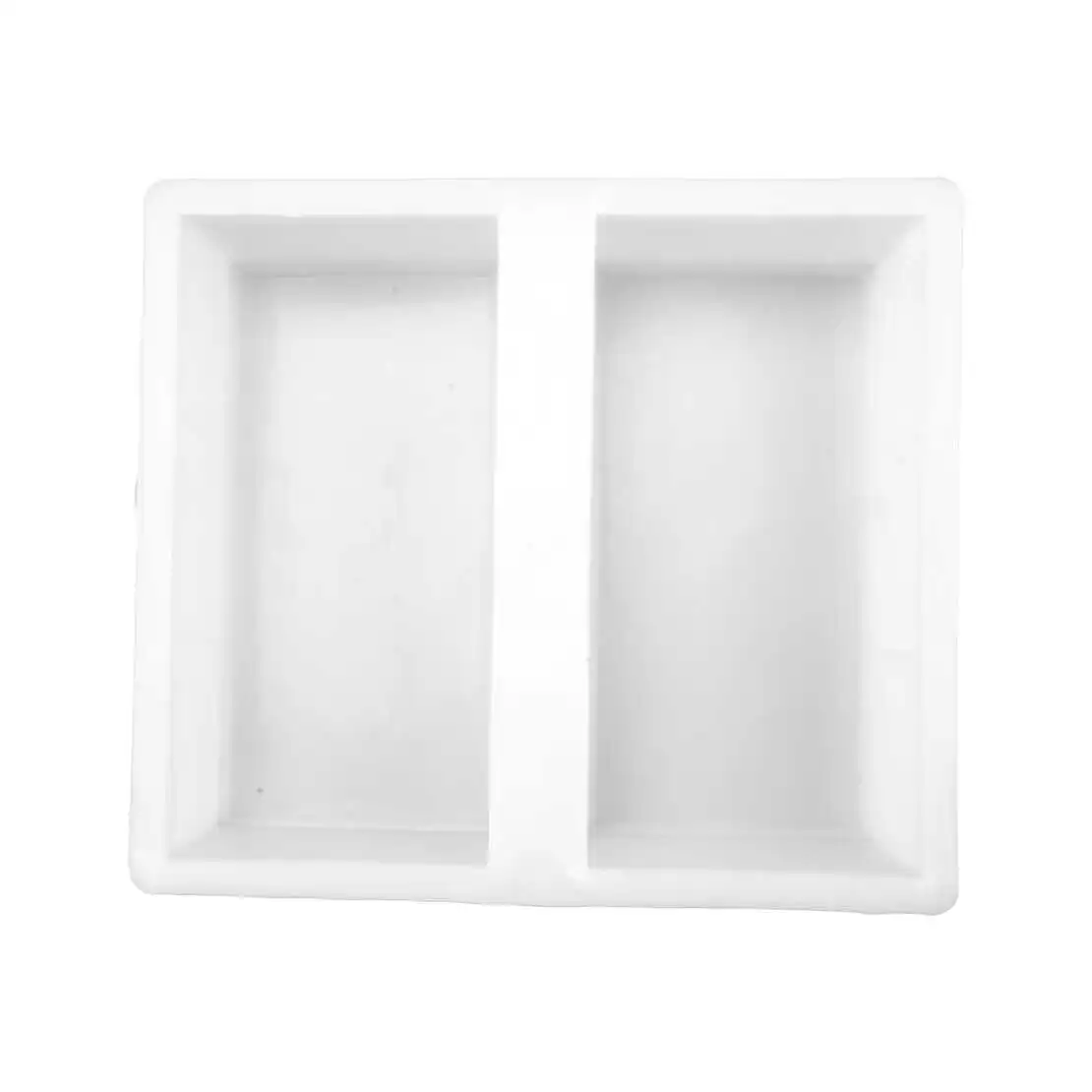 White PP Plastic DIY Brick Stone Mold Pavement Path Maker Mold Paving Cement Brick Garden Decor Mold view 2