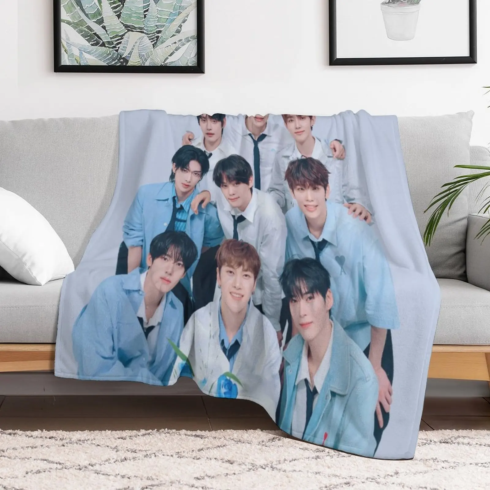 

zerobaseone (ZB1) Throw Blanket Weighted Warm Sofas Blankets