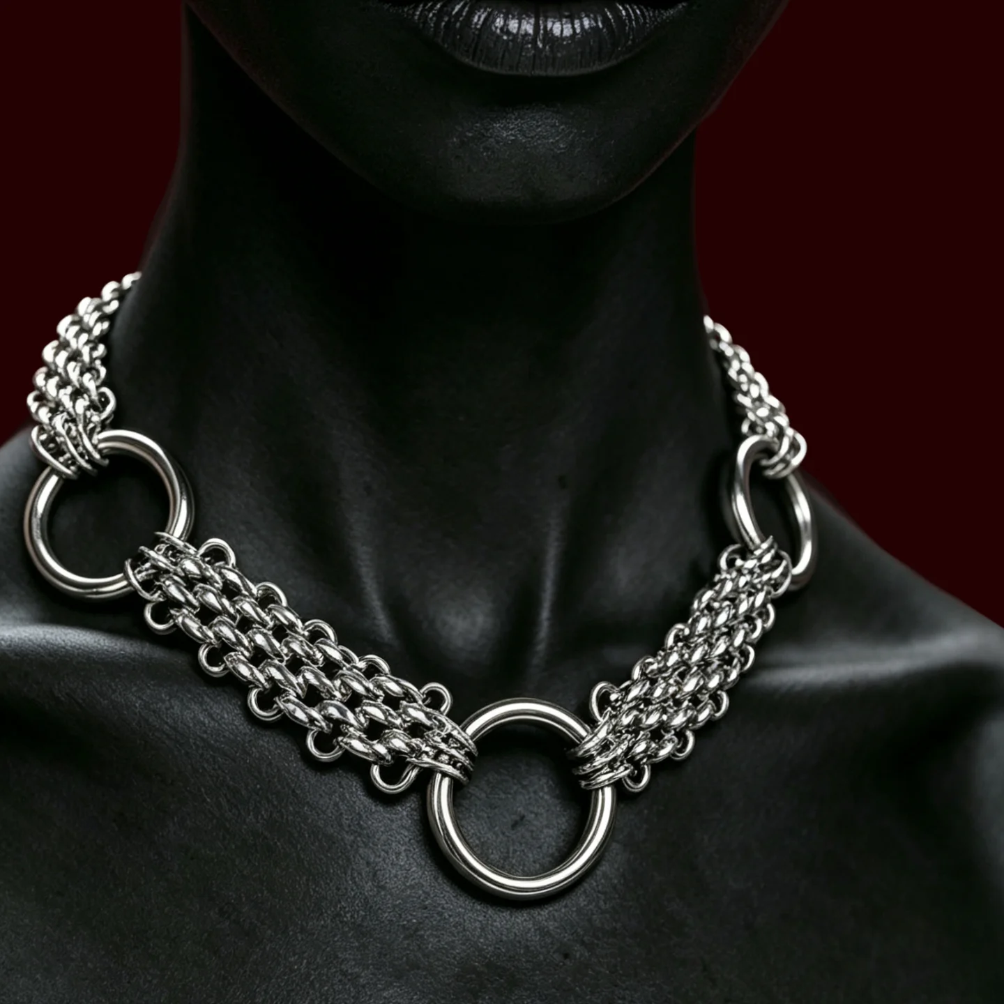 Personalisierte Punk Grunge Rock Spike-Kette Coole Mode Handgefertigte Geometrische Halskette Goth Y2k Charm Schmuck Hip Hop Accessoires