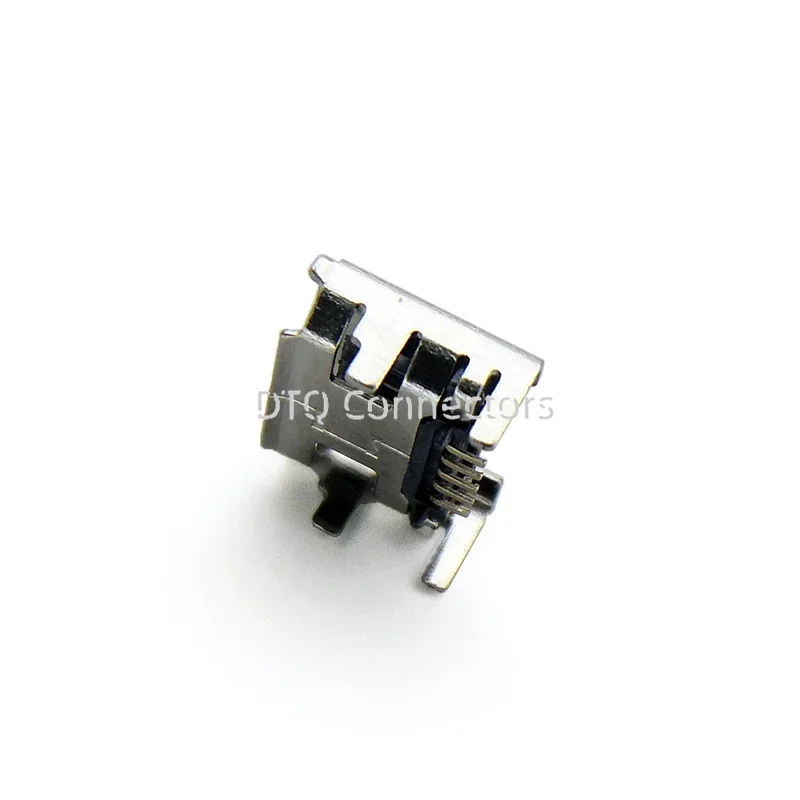 20 pcs/lot Warp Edge 90 Degrees 4 Foor DIP Micro USB Female Connector Jack Tail Sockect Plug Terminals