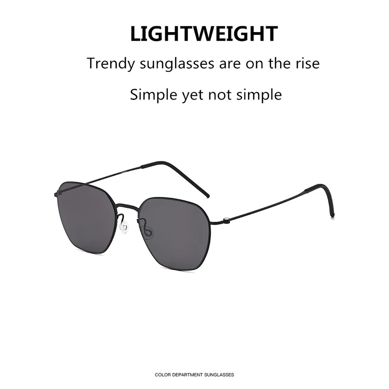 TAG Hezekiah Danish Design Sunglasses Men Ultralight titanium Classic Sunglass Women Outdoor Driving UV400 square Sun Glasses