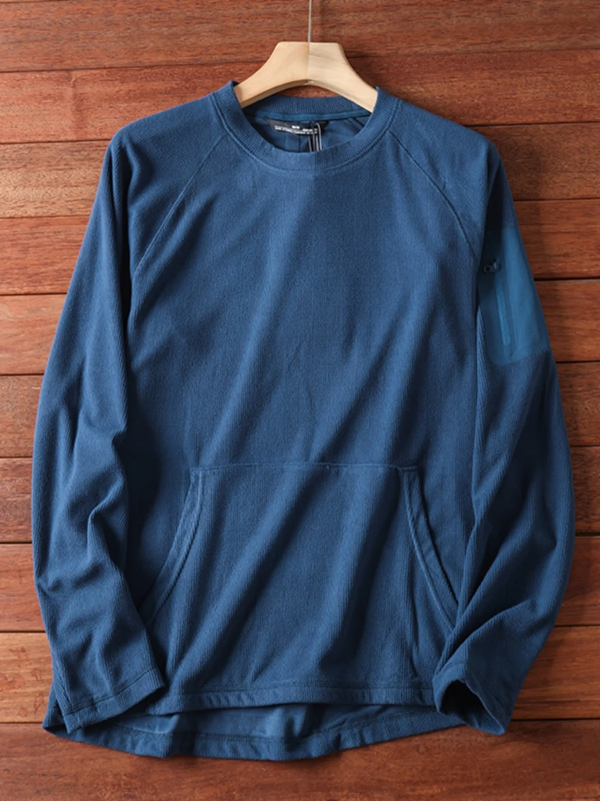 الرجال في الهواء الطلق الدافئة Fce طويل Sve تي شيرت الطيور نمط خفيفة الوزن النسيج الخريف الشتاء Faion الحضرية Sle جولة Ne المحملة