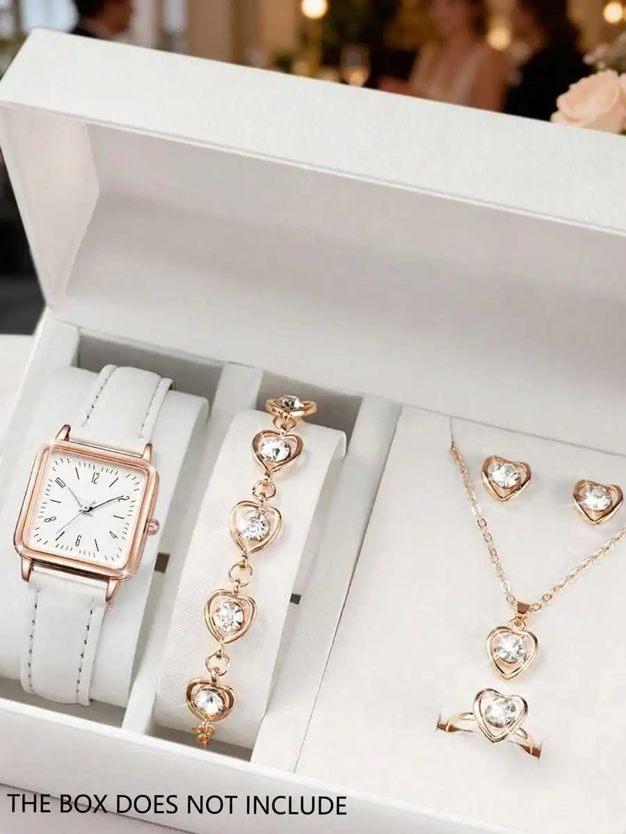 3pcs Women's Quartz Watches, Classic Round Dial Design With Black, White And Pink Leather Straps, Clear Numeric Markings,