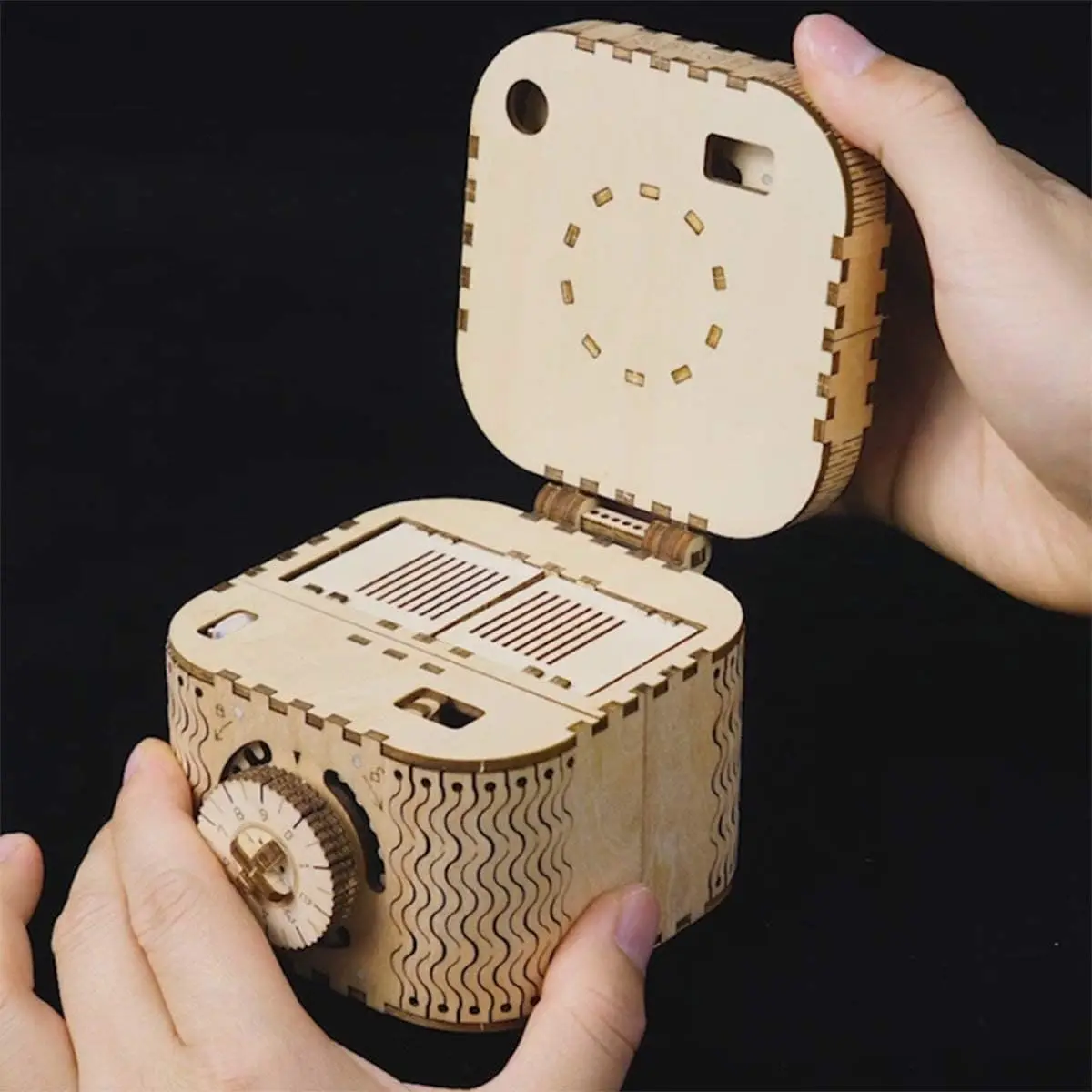 Puzzle in legno 3D Modelli meccanici - Kit di marmo in legno fai-da-te e scatola di tesoro, regali per adulti e adolescenti