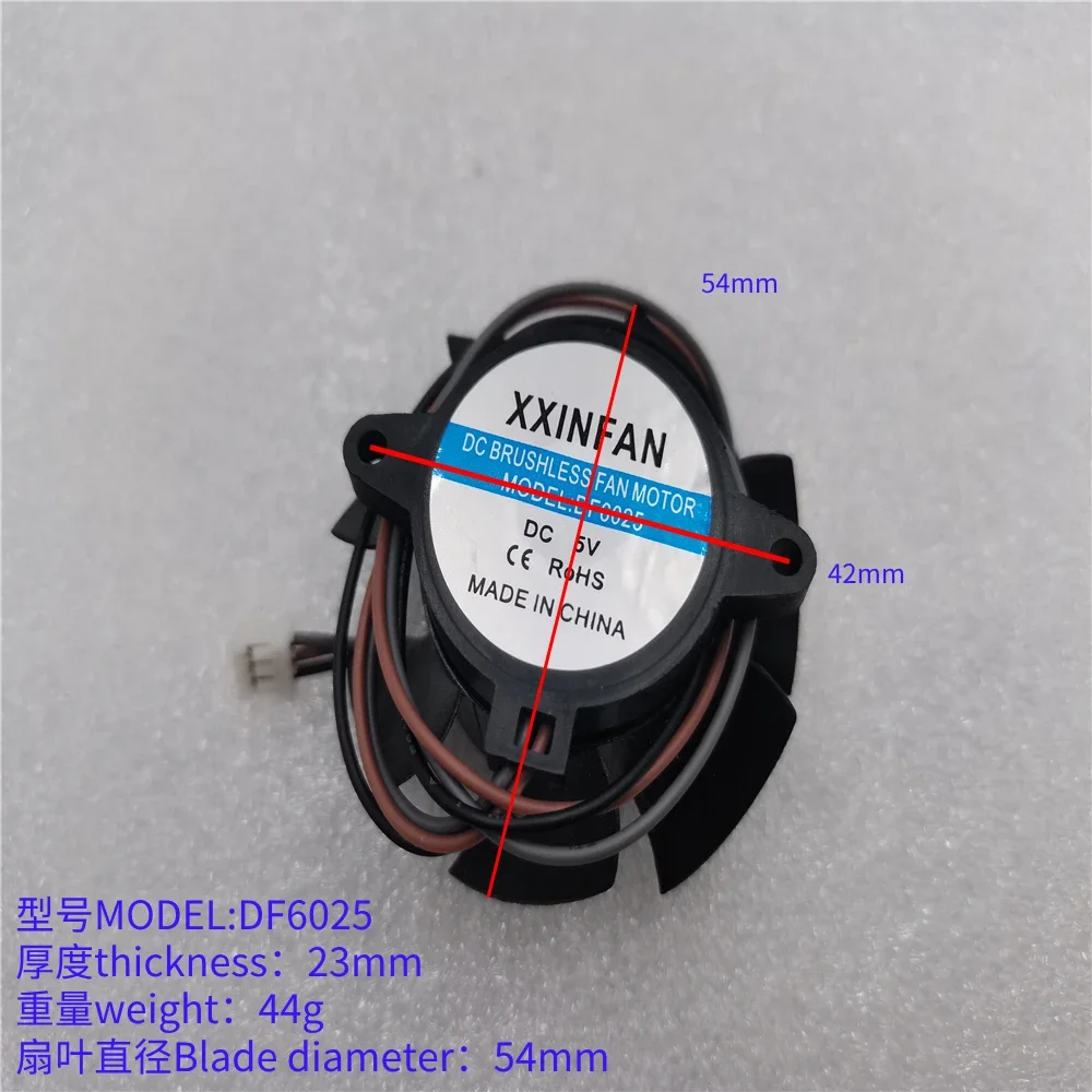 Projector cooling fan for XXINFAN DF6025 5V 6025 Straight mounting holes Circular cooling fan led light cooling fan