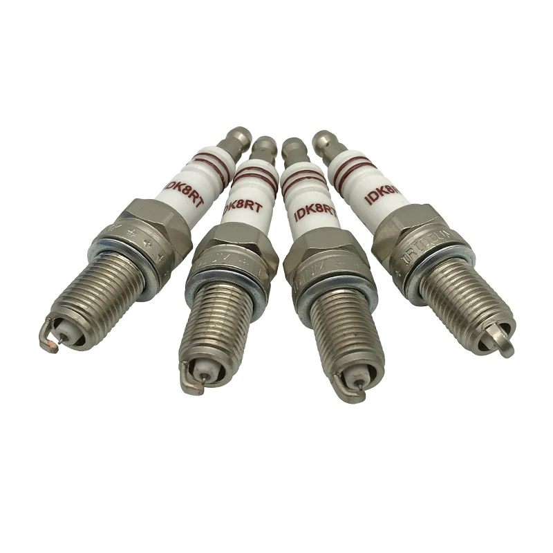 4pcs IRIDIUM Spark Plug IDK8RT FOR DCPR8E DCPR8EIX IXU24 VXU24 6546 XU24EPR-U 5309 XS4163 DCPR8EKC DCPR8EN YR5DDE IRIMAC8 KR8AI