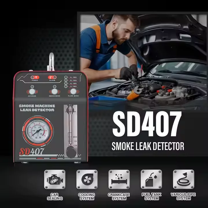 

Automotive Diagnostic Scanner SD407 12V Smoke Leak Detector for Car AC/Exhaust System Pipe Leak Testing