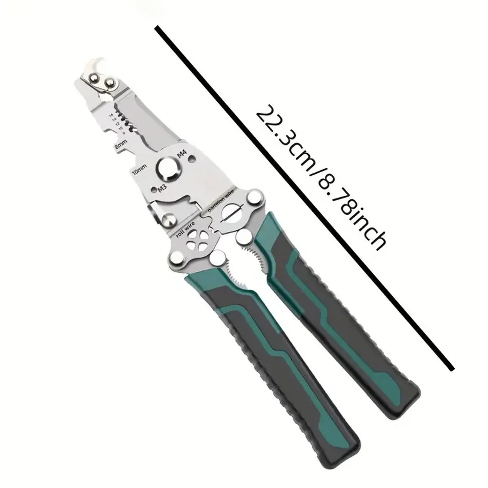 18 In 1 Foldable  Multifunction Wire Stripper Piler Wire Cutter Crimping Tool Wire Crimper Cable Stripper Wiring Tools Hand Tool