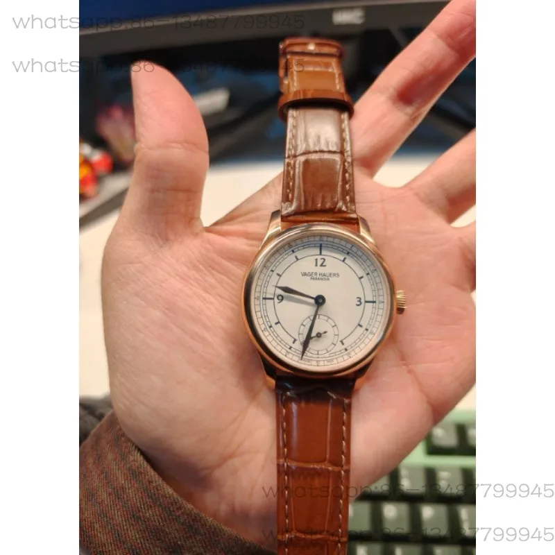 Classical Small Three-pin Watch Male Mechanical Watch Manual Waterproof 37mm Two-pin and Half Small Dial Male Watch