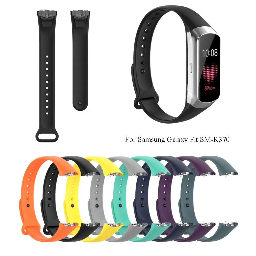 Accessories Bracelet Replacement Buckles Strap Soft Silicone WristBand Breathable Watchband For Samsung Galaxy Fit SM-R370 - view 2