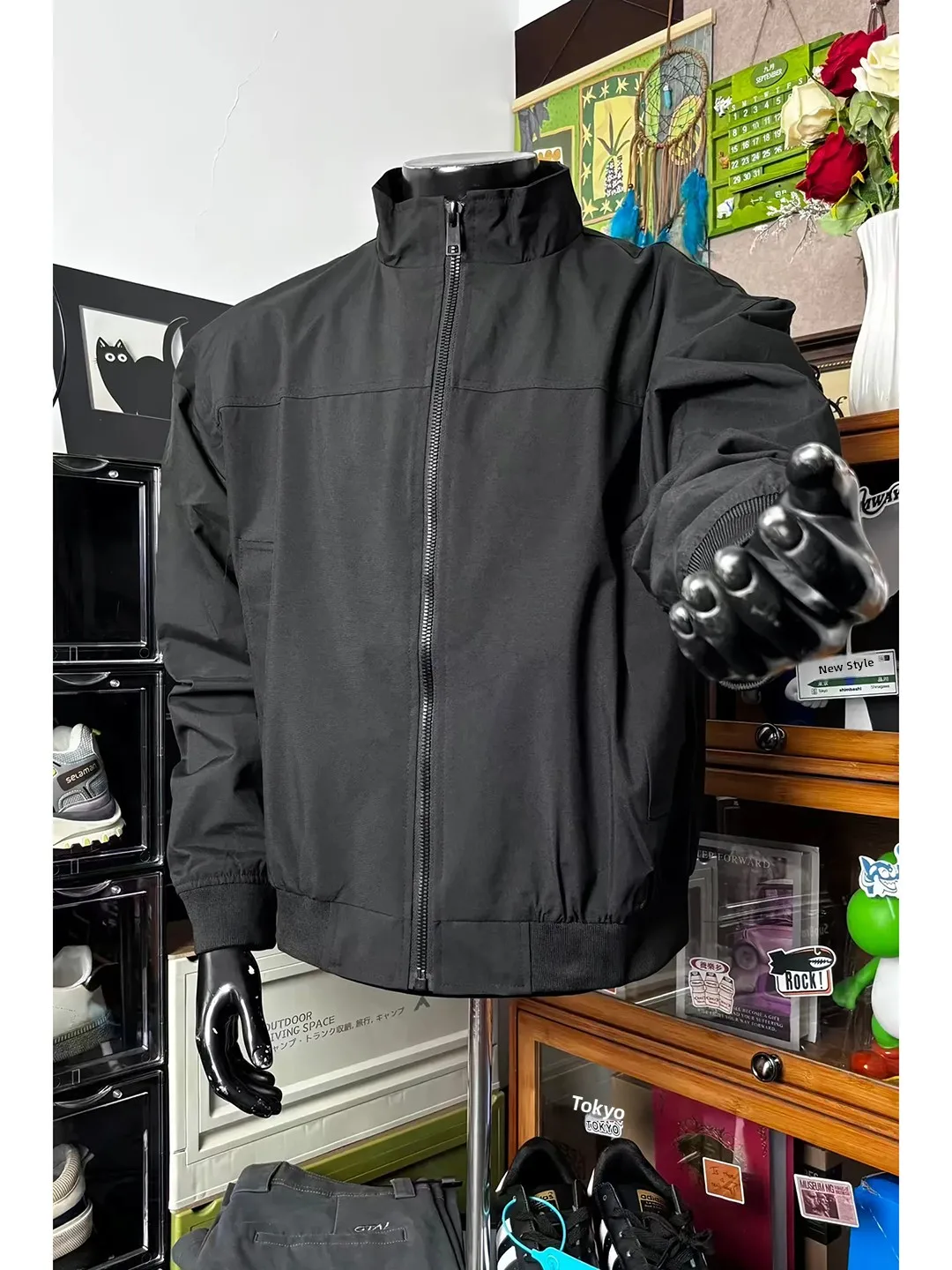 

Cleanfit Sle Men's ort Flight Jaet Hard Wind Waterproof Polyester Fiber Zipper Closure Color Spring Autumn