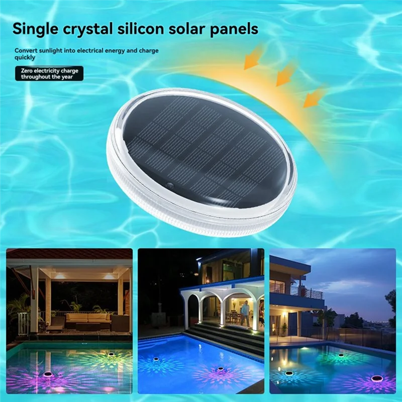 

ABVB-LED Pool Lights Solar Rechargeable Floating Pool Lights Color Changing Pool Light