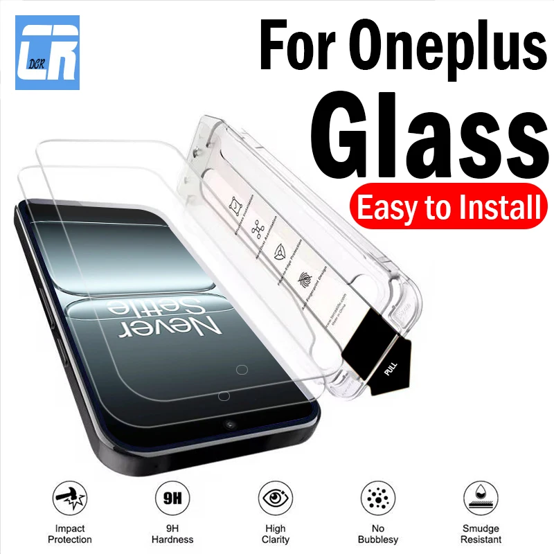 

1-2Piece Dust-Free Installation Screen Protector for OnePlus 13T 13R 13S 10R 10T 9RT Nord 5 4 3 2 2T Protective Tempered Glass