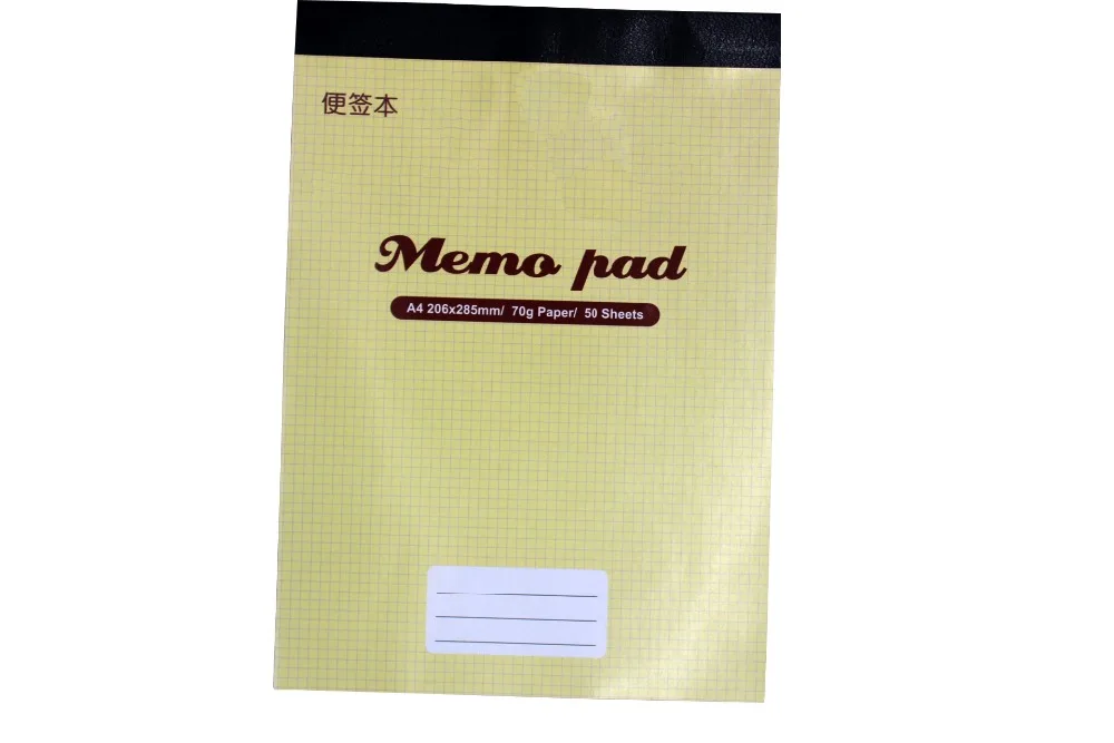 YBGYZP A4 bloc-notes papier, documents de remplissage de dossier de documents. Bloc-notes doublé/chèque 2x2mm