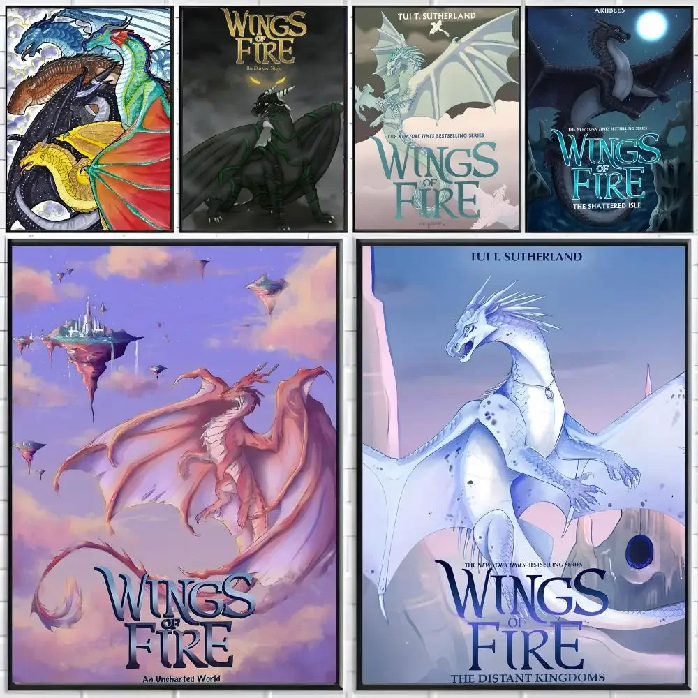 Novel Fantasy Wings Of Fire Poster Distinct Home Decor Concepts Chic Indoor Art Pieces