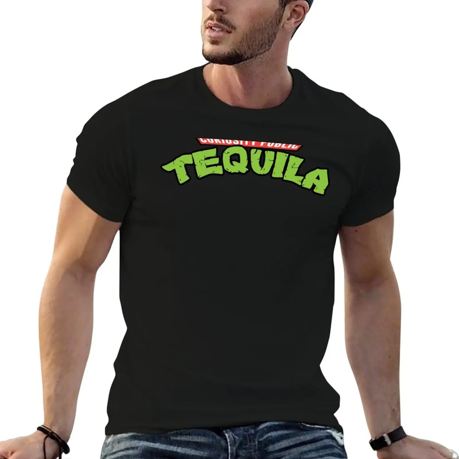 

Tequila T-Shirt Luxury man baggy shirts summer clothes T-shirts for men cotton