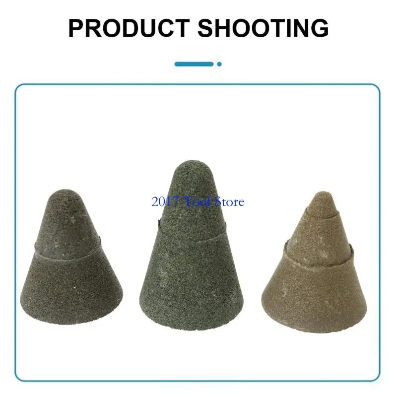 K92A 3PCS 50 100 200 GRITE CABEÇA DO CABEÇA DIAMENTO DIRABILIDADE DIAMEIRO RODA POLISIO