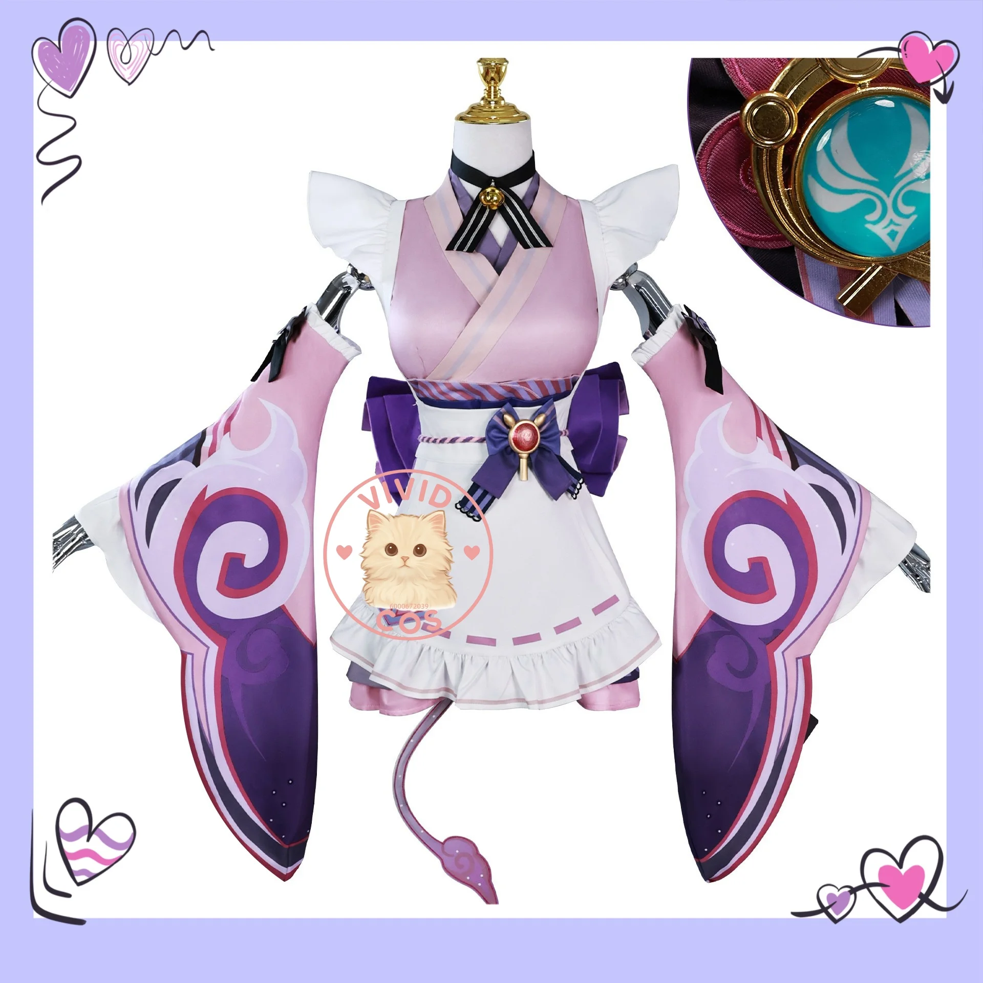

Genshin Impact Yumemizuki Mizuki Cosplay Costume Two-dimensional Anime-style Games Role-playing As Characters Game - Licensed