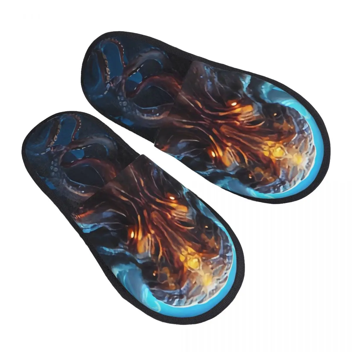 

Winter Slipper Woman Man Fluffy Warm Slippers Octopus With Tentacles House Slippers Shoes