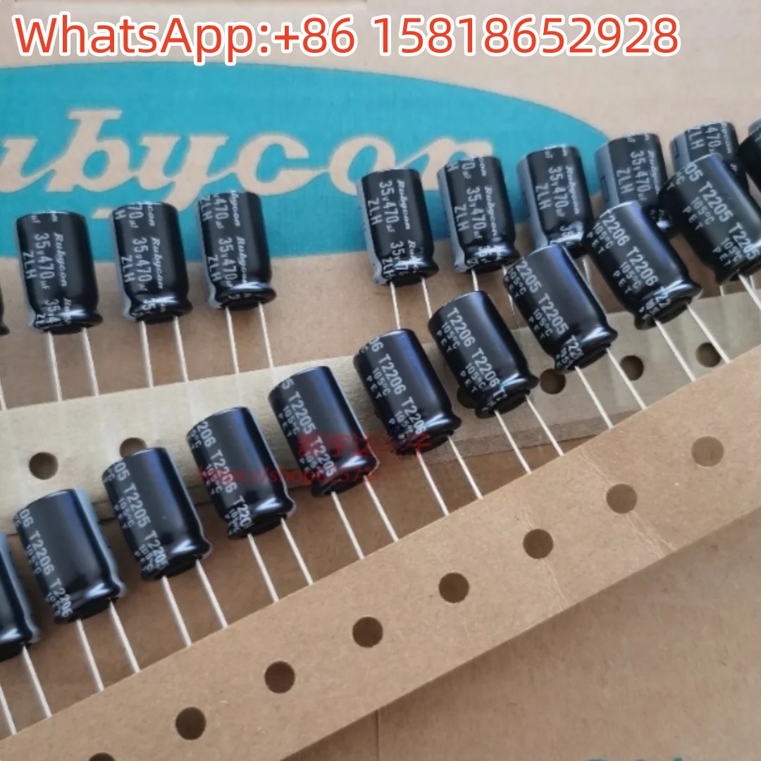 

10pcs 35V470UF 10X16 Ruby ZLH high-frequency low-resistance original electrolytic capacitor 470UF 35V