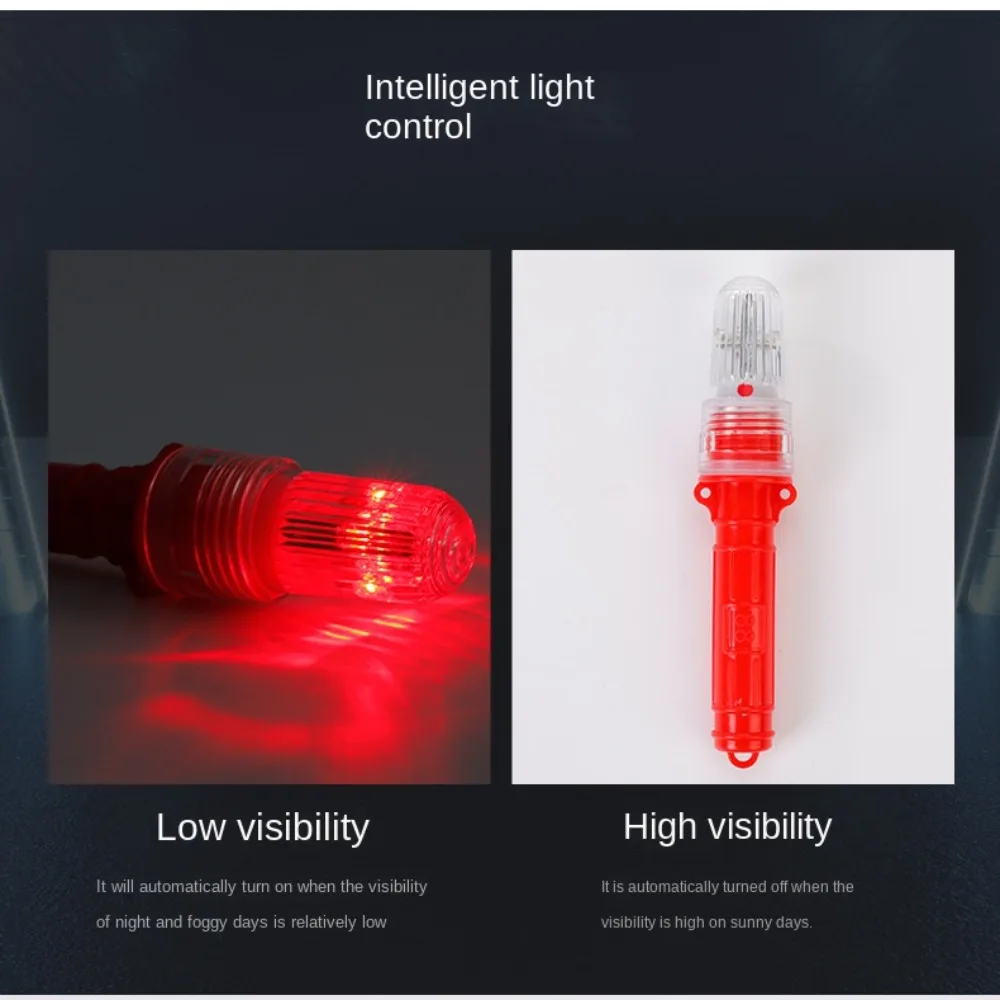 LED Fishing Light LED Light-controlled Fishery Double Flash Lamp Buoy Signal Light Waterproof Net Flash Warning Light Indicator