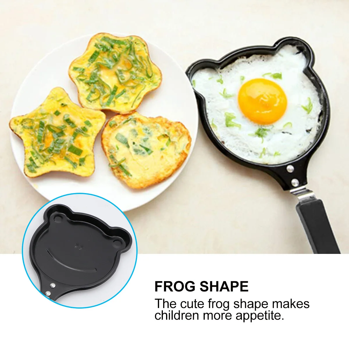 

2Pcs Cartoon Mini Omelette Pan Nonstick Egg Frying Pan for Breakfast Pancakes Plum Blossom Shapes Omelette Maker