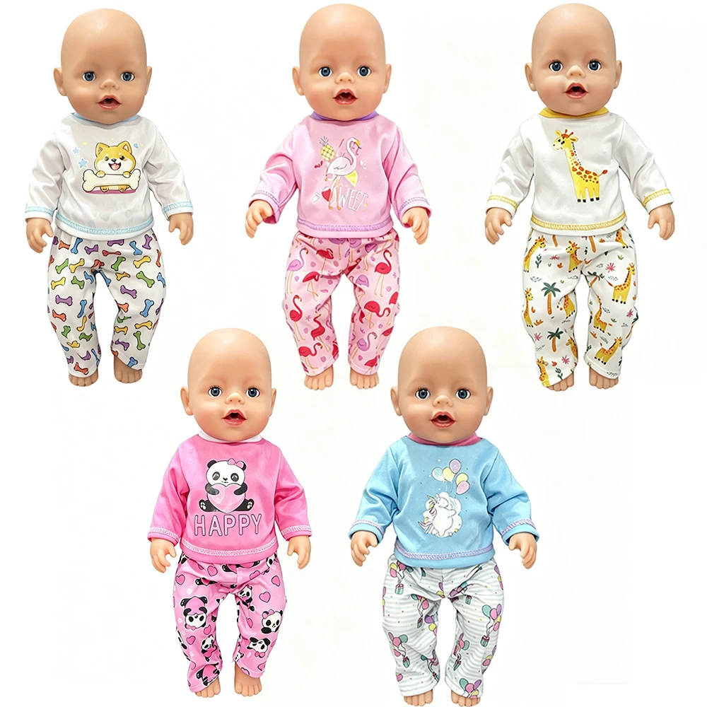 43CM Doll Spring and Autumn Set, Children's Favorite Action Series Doll Set, Suitable for 43CM Doll Clothing, Accessories