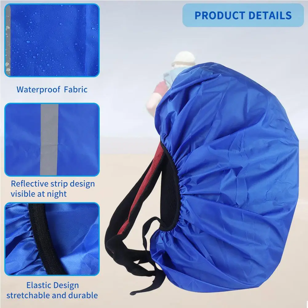 Waterproof Backpack Rain Cover Outdoor Camping Backpack Cover Reflective Rucksack Rain Cover For Cycling Hiking Climbing