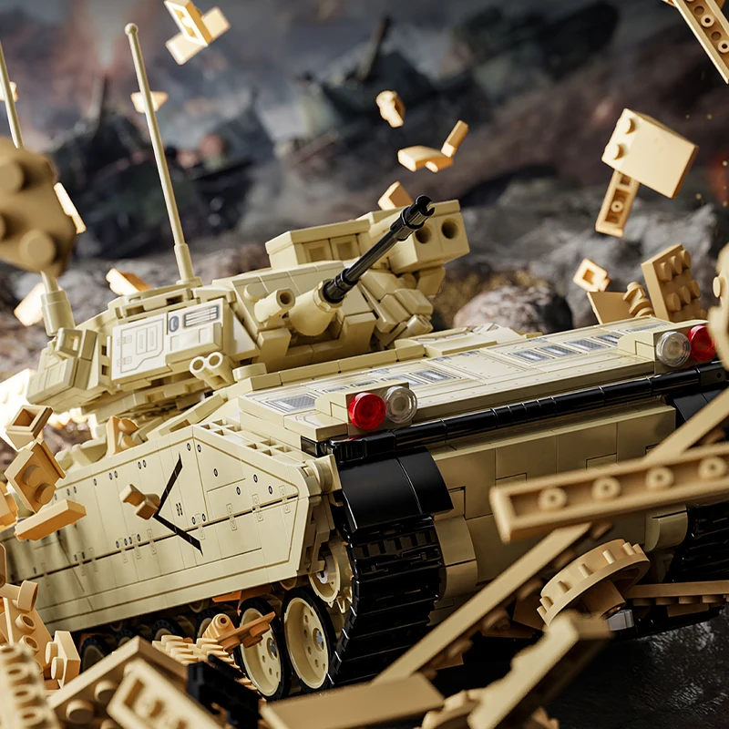 NEUE Stryker Gepanzerte Autos MOC Bausteine WW2 Military Panzer M2 Ziegel Spielzeug Kampfpanzer T-34