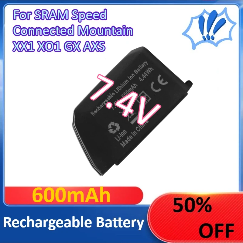 

7.4V Rechargeable Battery for SRAM Speed Connected Mountain XX1 XO1 GX AXS 600mAh