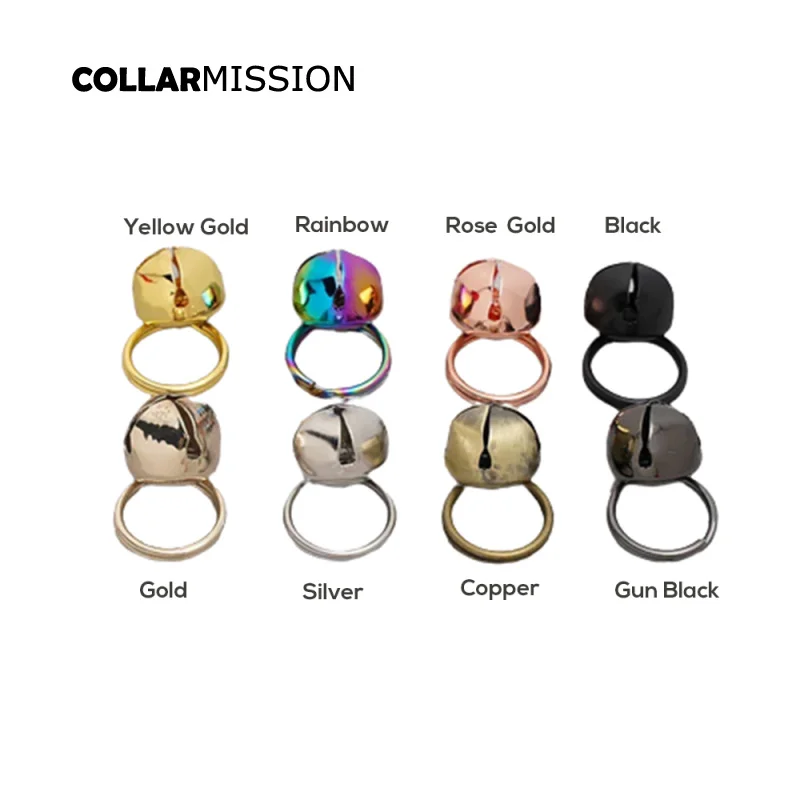 1pc Retailing DIY accessory 12mm lovely have the bell for cat collar high quality plated metal buckle 8 colours