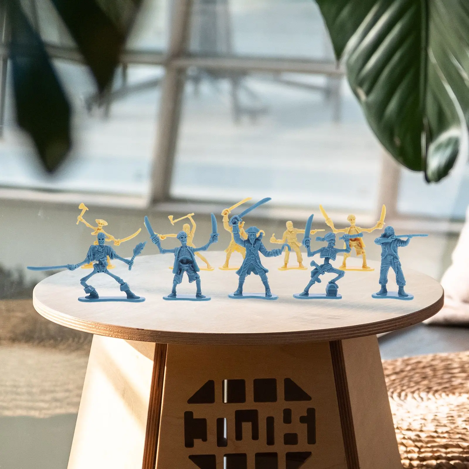 100 Pcs 해적 소품 해적 군인 모델 장난감 전사 미니 피규어 액션 장난감 피규어 해적 소품 장난감