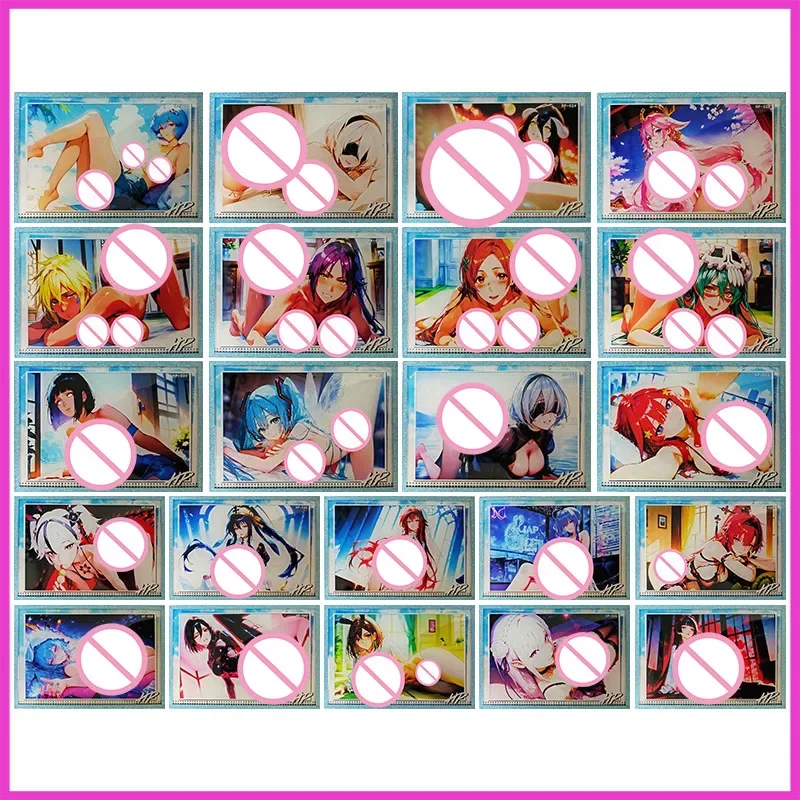 

Аниме «История богини», редкие акриловые коллекционные карты HP, альбедо Хьюга Хината Тифа Эмилия Аянами Рей, игрушки для мальчиков, подарок на день рождения