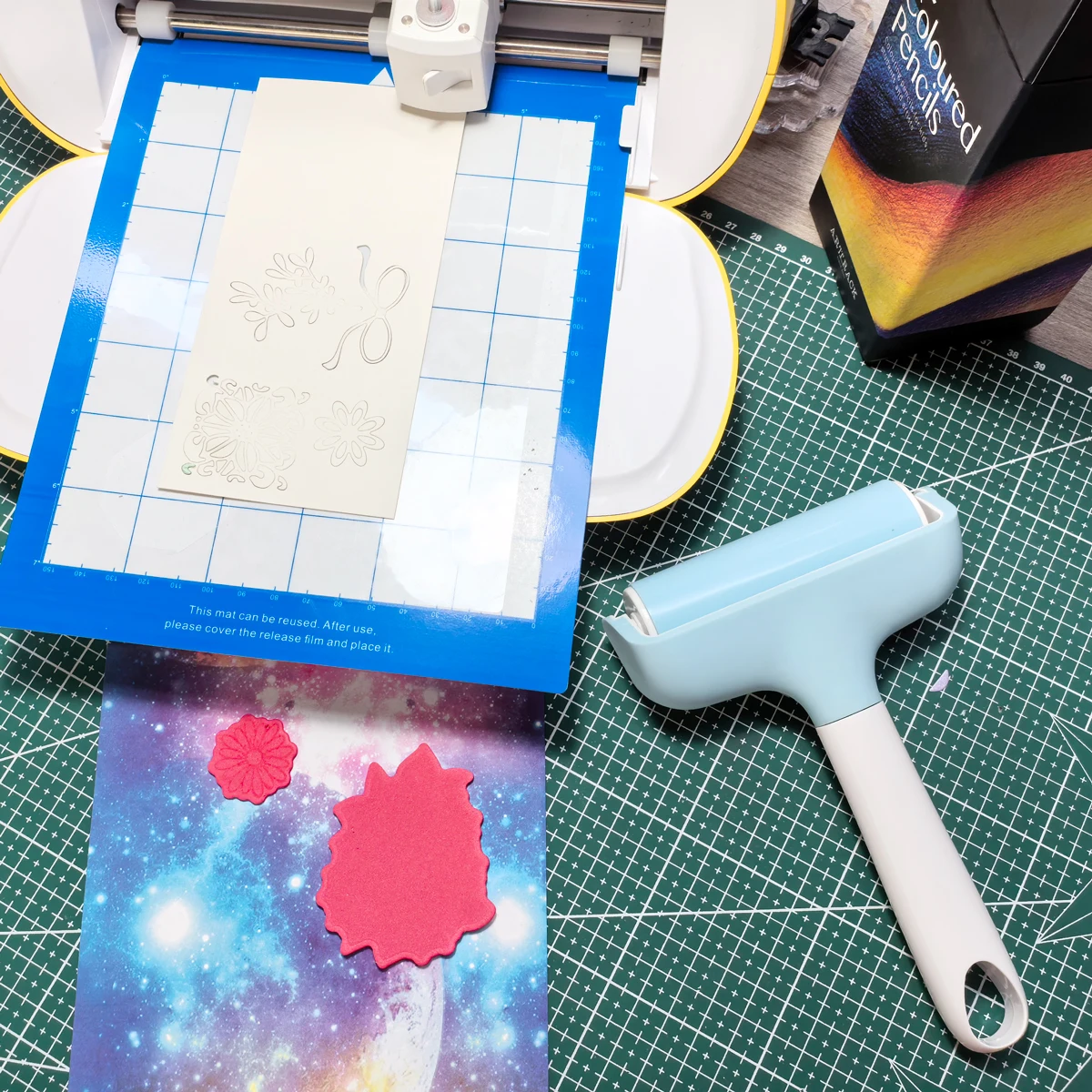 

Резиновый ролик для Cricut/Silhouette, подходит для работы с термотрансферными наклейками, винилом, многоразовый резиновый ролик для творчества и DIY-проектов.