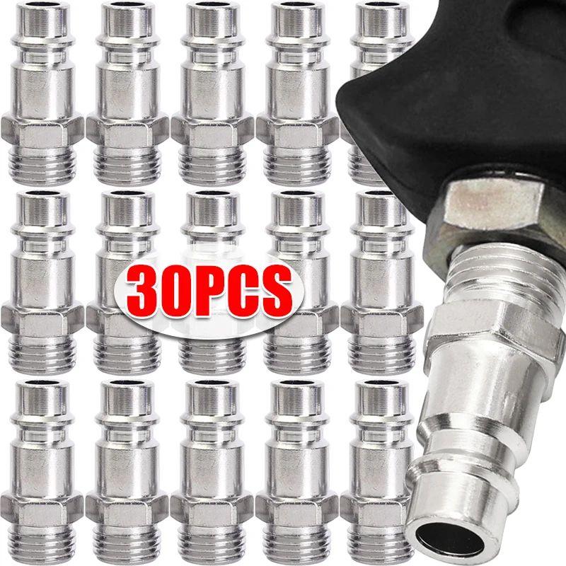 

5-30PCS Pneumatic Fitting Quick Coupling Connector Coupler for Air Compressor G1/4 Thread Air Line Hose Fittings Connectors
