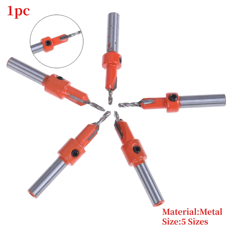 Hss Countersink Boor Houtbewerking Schroeven Afschuinen Hout Gat Boren Bit Hoge Kwaliteit