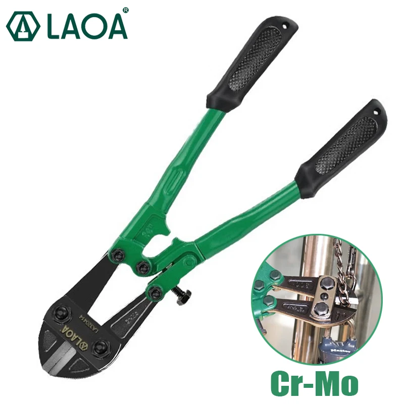 LAOA Bolt Cutter Heavy Duty Rebar Cutting Pliers CR-MO Thicken Wire Cutter for Lock Chain Cutting