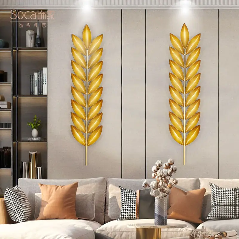 

Chinese style three-dimensional light luxury iron wall decoration Creative wall decoration for living room entrance