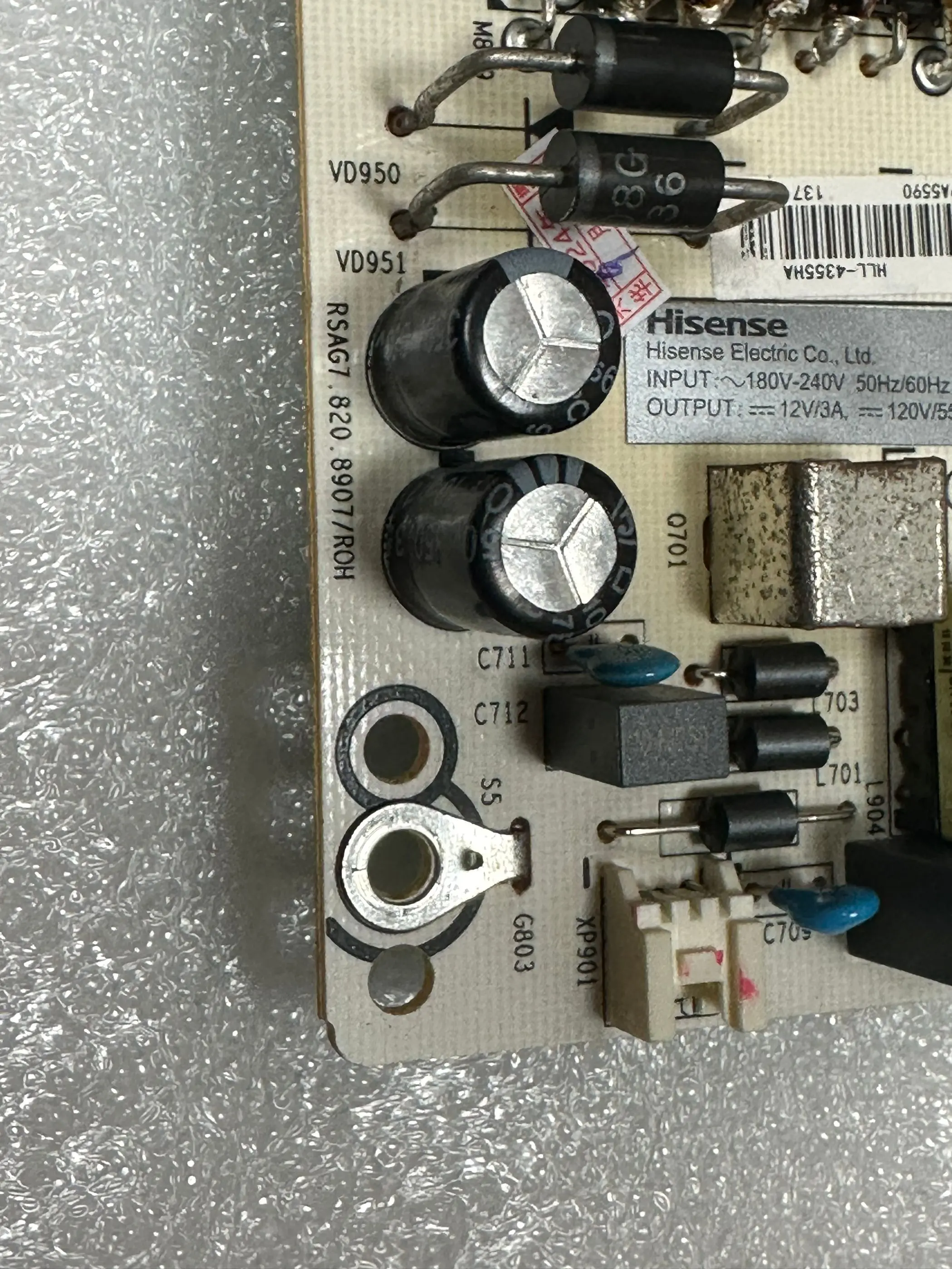 Original H50E3A HZ50A52 power supply board RSAG7.820.8907/ROH in stock