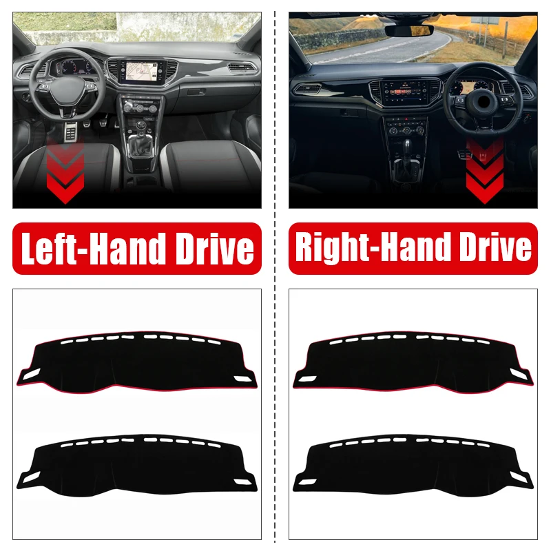 Car Dashboard Cover For Volkswagen VW T-ROC TROC 2018 2019 2020 2021 2022 2023 Dash Sun Shade Mat Non-slip Pad Accessories