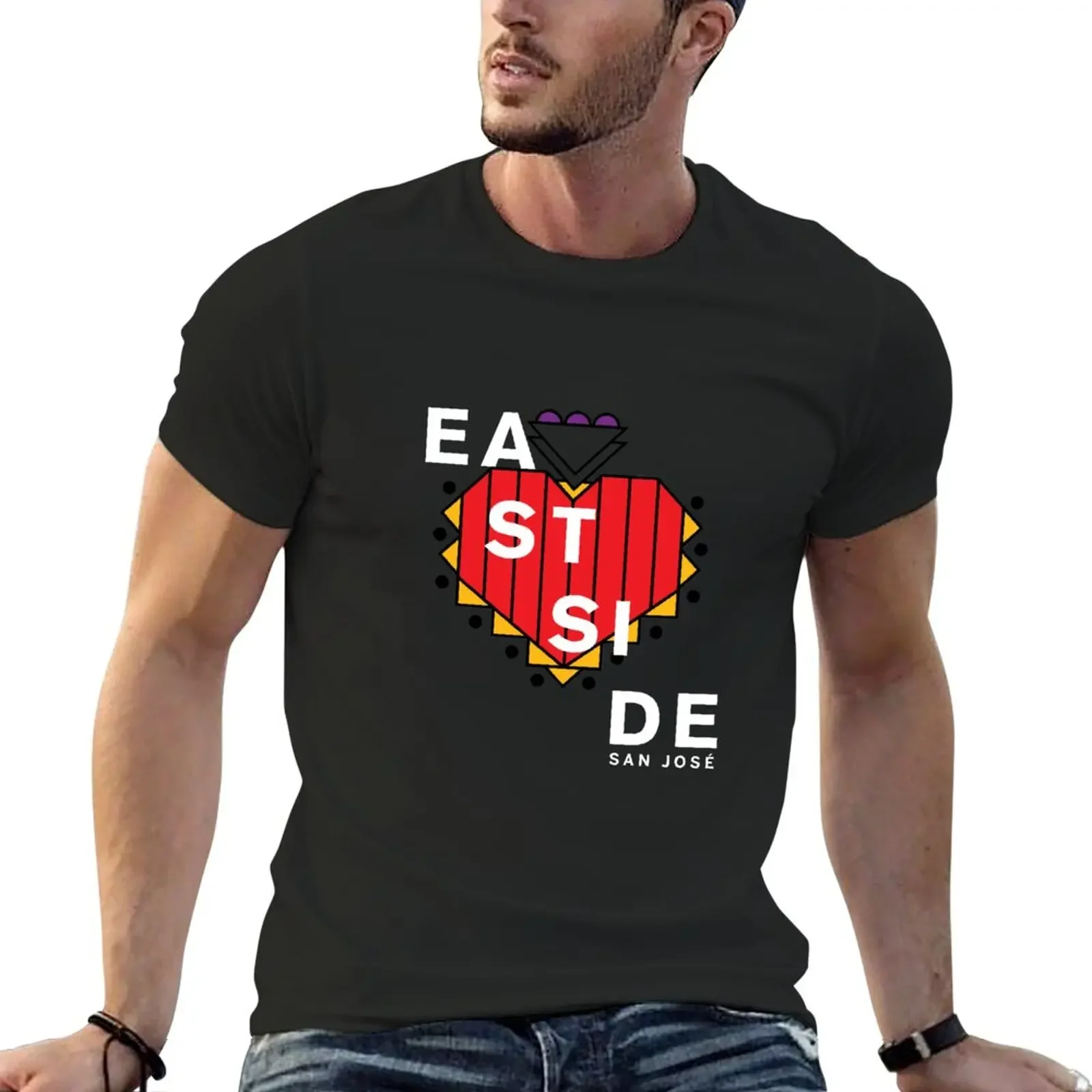 HEART of EASTSIDE T-Shirt customs design your own Aesthetic clothing mens big and tall t shirts