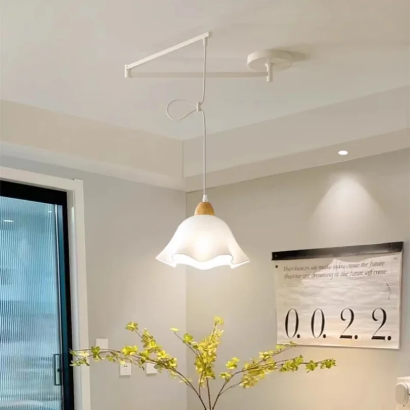Long Arm Adjustable Pendant Lights for Kitchen Dining Room Hanging Lamp Rotate Ceiling Swing Folding Chandeliers Nordic Home