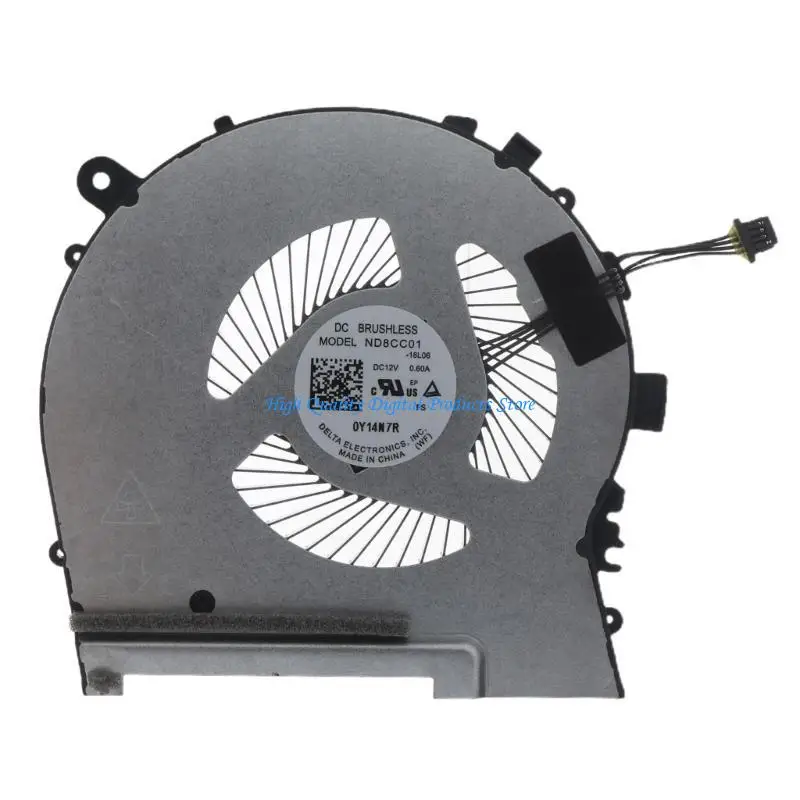 

U2JE CPU GPU Fan Replaced for HP 15-DH TPN-C143 L64445-001 ND8CC01 -16L04 -16L05 Laptops Replacement Cooling Fan