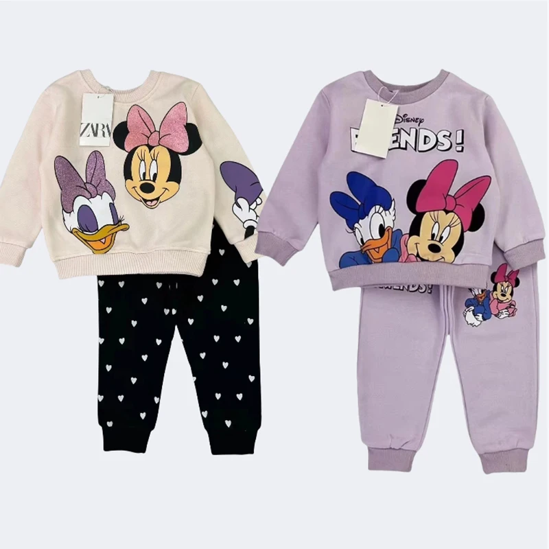 Toddler Girl Clothes Set Cartoon Print Cute High Quality Baby Girl Clothing Suit Children Tracksuit Casual kid boutique clothes