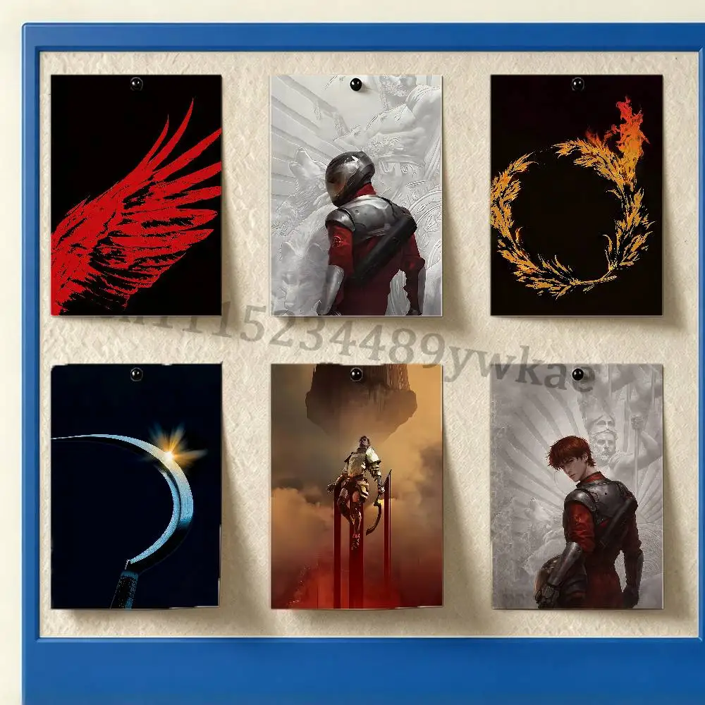 R-Red R-Rising Darrow O Lykos Anime Poster Sticker Popular Movie Game Character Art Painting for Dorm Decor Customizable