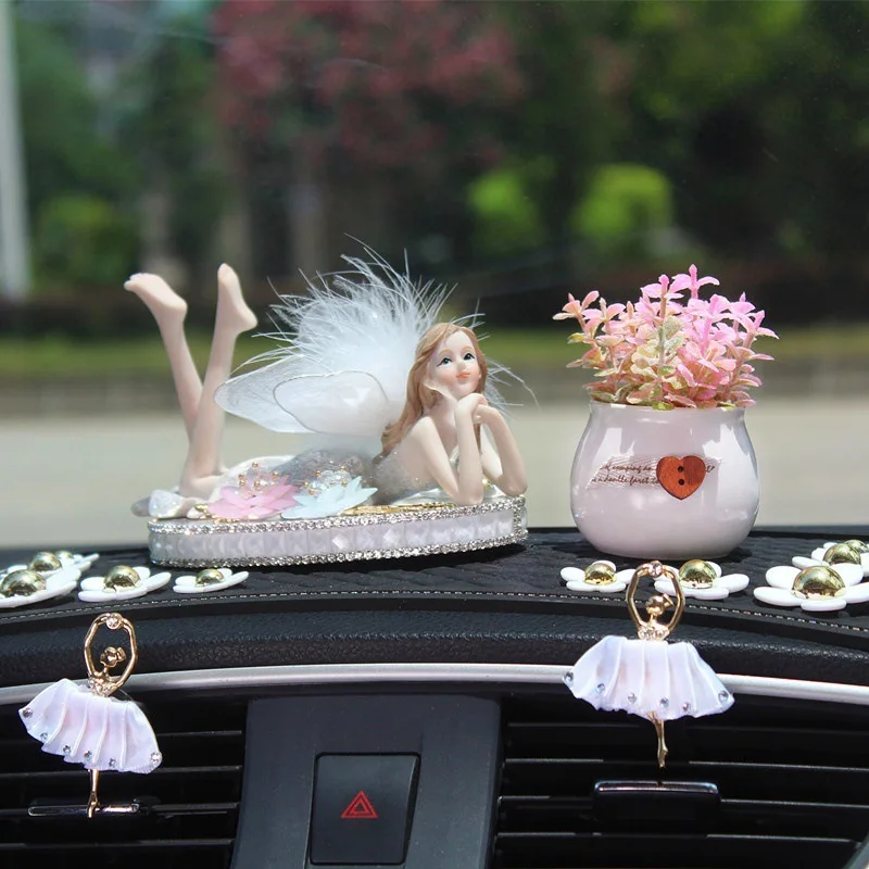 Car Interior Ornament Accessories New Style Aromatherapy Advanced Sense Angel Car Decoration Creative Central Control Artware