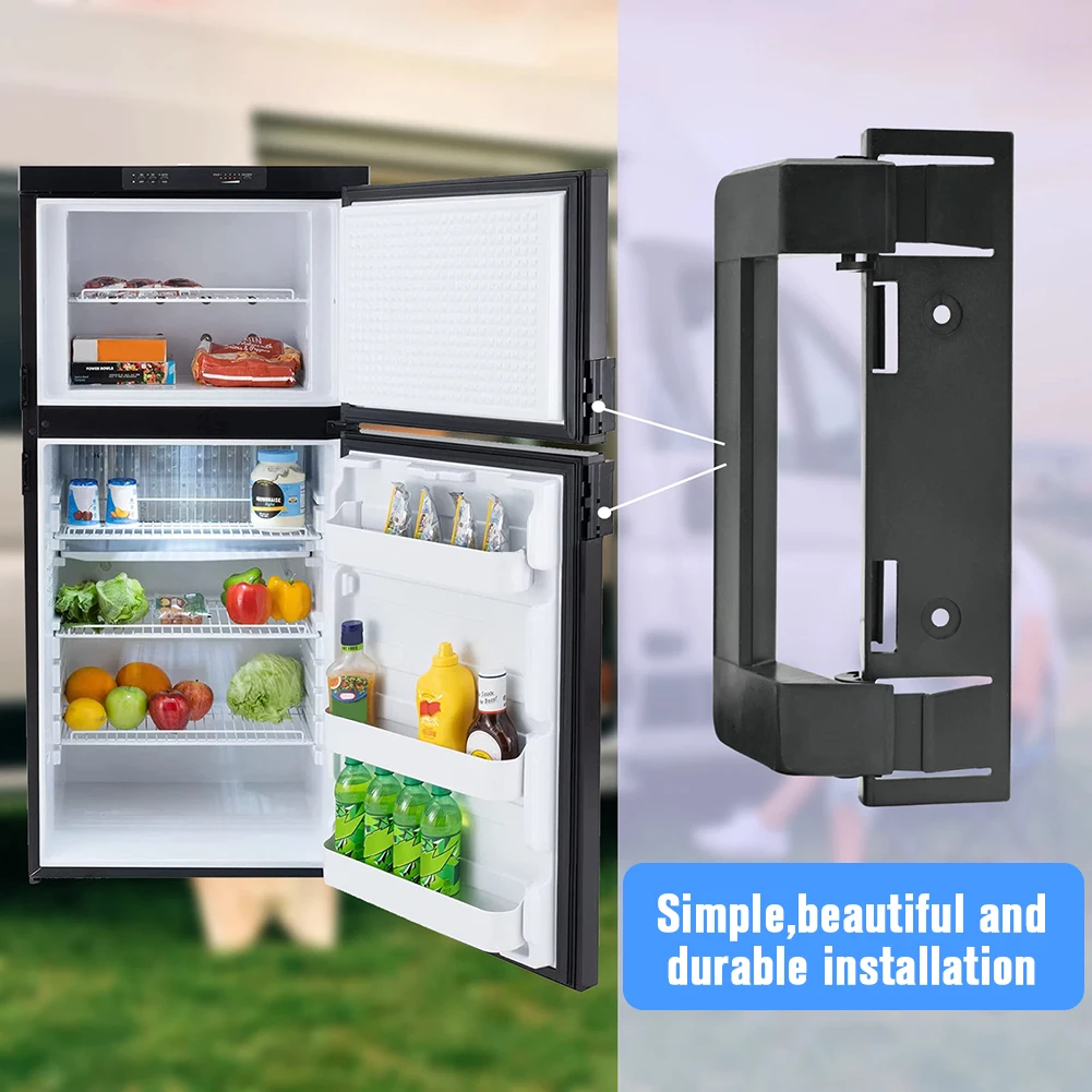 

2Pcs Refrigerator Door Handle OE 3316882900 Ergonomic RV Refrigerator Door Handle for Dometic DM2672 DM2682 DM2872 DM2882