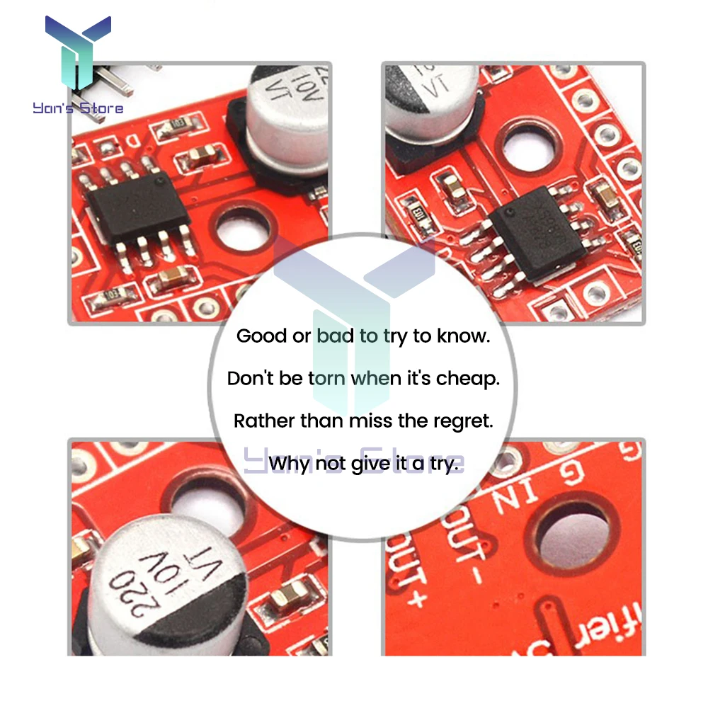 3Pcs XS9871 Mini Mono Stereo High Power Digital Audio Power Amplifier Board Audio Power Amplifier Board DC2.5V-5V 5W