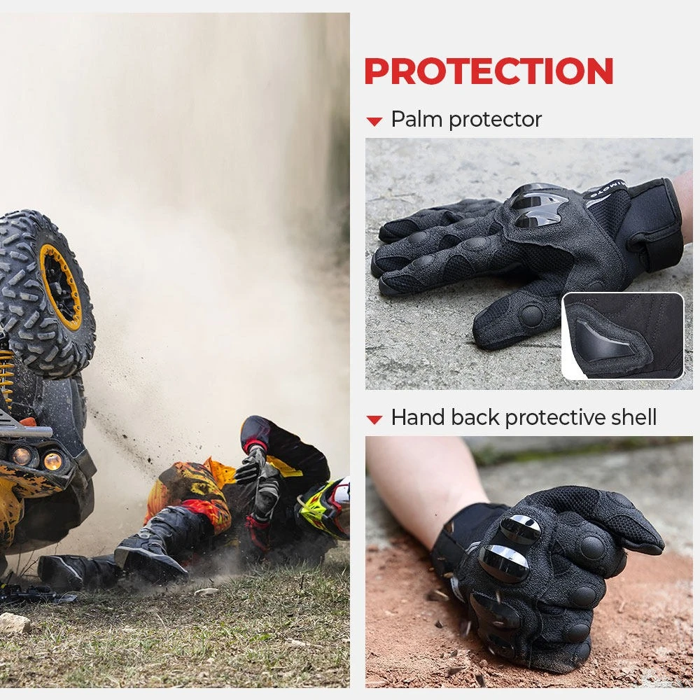 ถุงมือมอเตอร์ไซค์สำหรับผู้ชาย  - Mountain Biking Protective Gear บทวิจารณ์และราคา