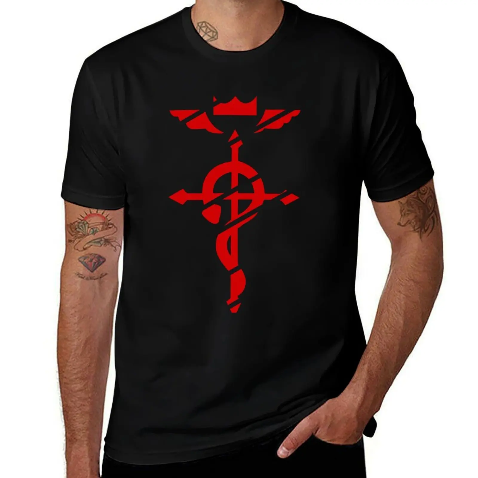 

Fullmetal Alchemist Flamel T-Shirt t shirts for man slim fit g man t shirts for men T-Shirt